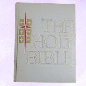 The Holy Bible vintage 1970s The New American Bible huge book and huge print